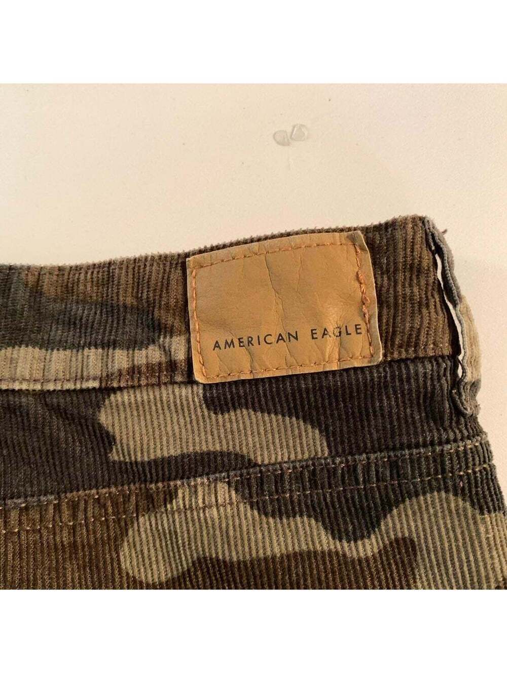 American Eagle Women's Plus Size 24 High Waist Corduroy Camo Mom Jeans - New w/ - Picture 6 of 11